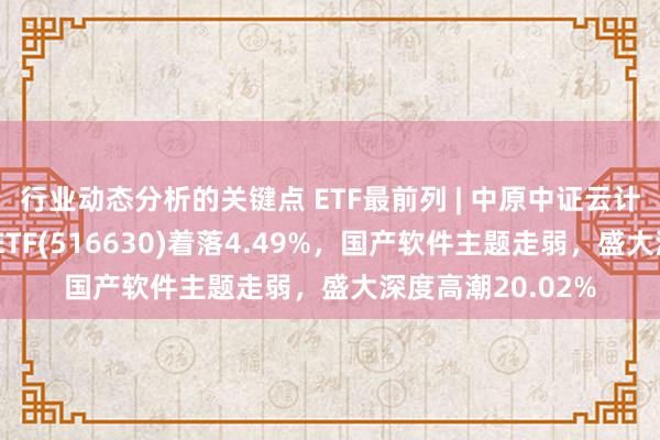 行业动态分析的关键点 ETF最前列 | 中原中证云计较与大数据主题ETF(516630)着落4.49%，国产软件主题走弱，盛大深度高潮20.02%