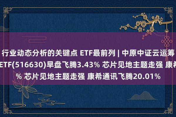 行业动态分析的关键点 ETF最前列 | 中原中证云运筹帷幄与大数据主题ETF(516630)早盘飞腾3.43% 芯片见地主题走强 康希通讯飞腾20.01%