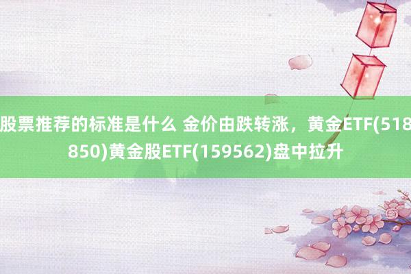 股票推荐的标准是什么 金价由跌转涨，黄金ETF(518850)黄金股ETF(159562)盘中拉升