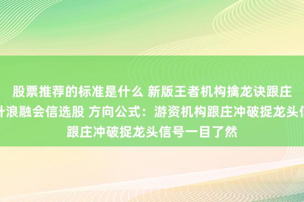 股票推荐的标准是什么 新版王者机构擒龙诀跟庄冲破捉妖主升浪融会信选股 方向公式：游资机构跟庄冲破捉龙头信号一目了然