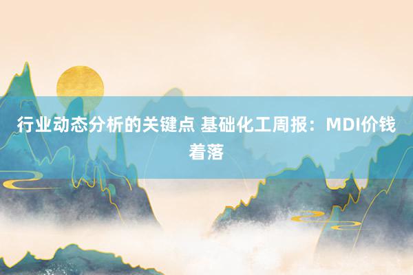 行业动态分析的关键点 基础化工周报：MDI价钱着落