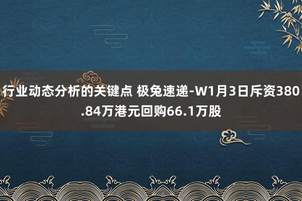 行业动态分析的关键点 极兔速递-W1月3日斥资380.84万港元回购66.1万股