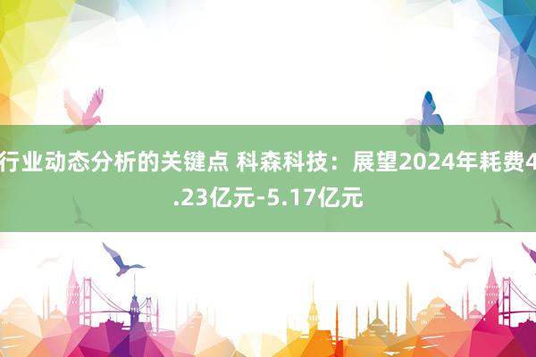 行业动态分析的关键点 科森科技：展望2024年耗费4.23亿元-5.17亿元