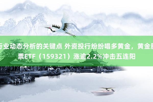 行业动态分析的关键点 外资投行纷纷唱多黄金，黄金股票ETF（159321）涨逾2.2%冲击五连阳